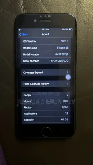 Apple iPhone SE 64 GB Black