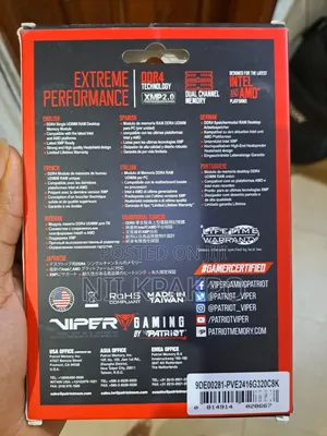 Patriot Viper Elite Ii Ddr4 Ram 16gb (2x8gb) 3200mhz Cl18 1.35v Udimm