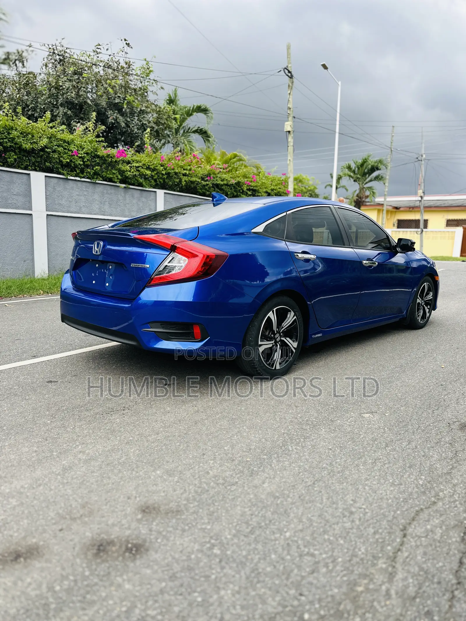 Honda Civic Touring Coupe 2018 Blue