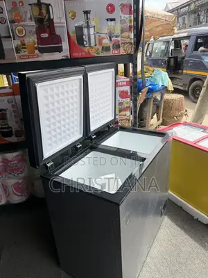 A Brand New Silver 100l Chest Freezer