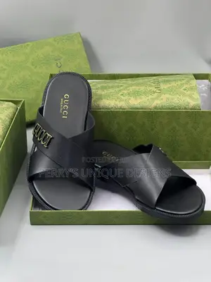 Gucci Royal Comfort Men’S Signature Slide Slippers