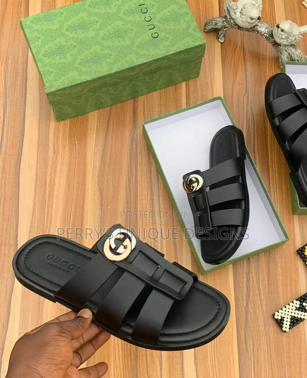 Gucci Royal Comfort Men’S Signature Slide Slippers