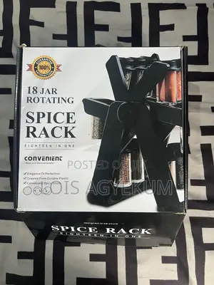 18 Jar Rotating Spice Rack Set