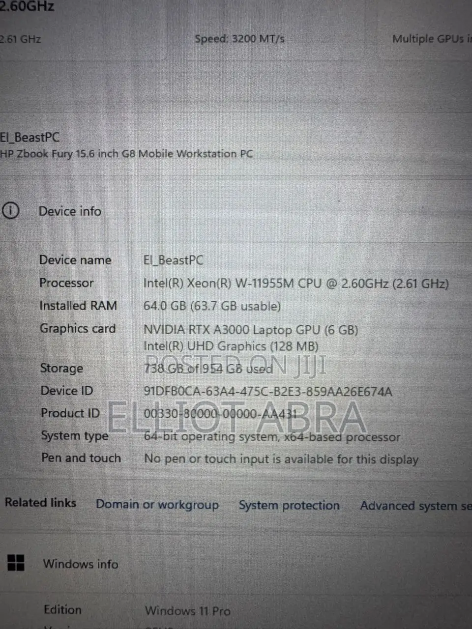 Laptop HP ZBook Fury 15 G8 64GB Intel Xeon SSD 1T