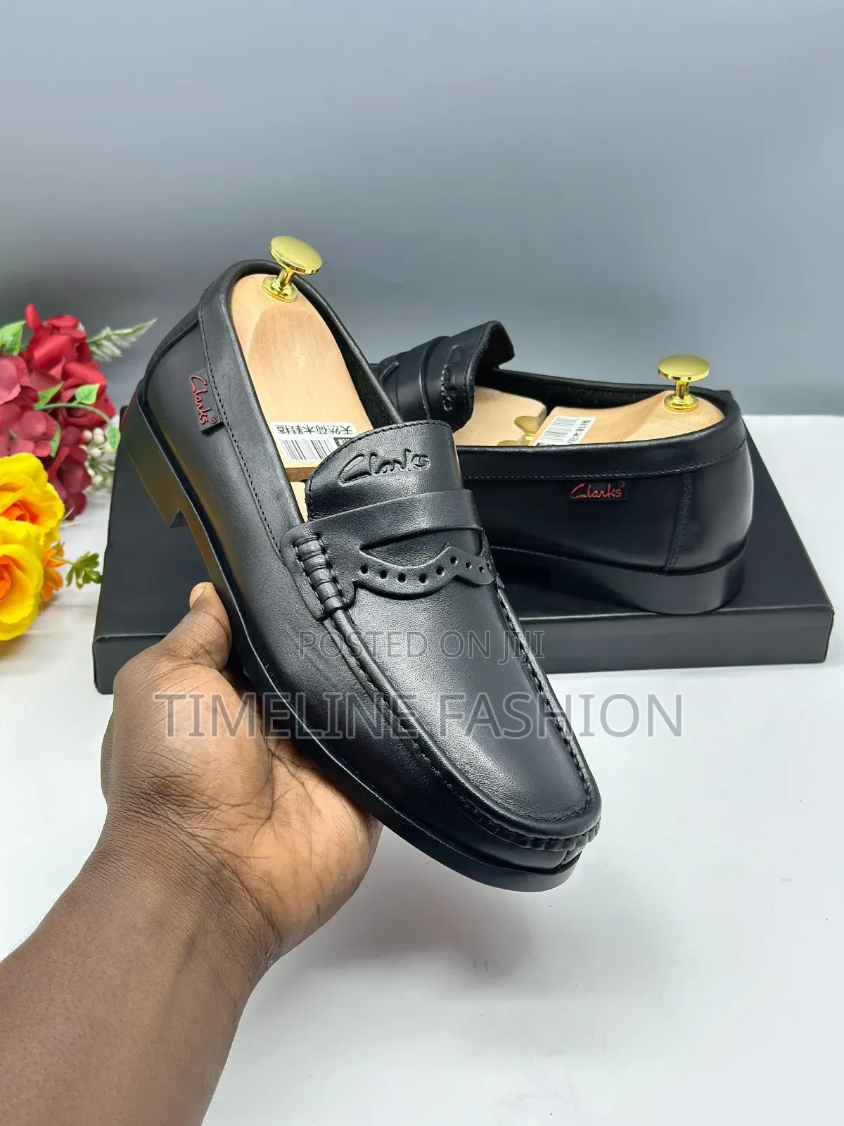 Quality Clark's Red Soles Men's Leather Loafers