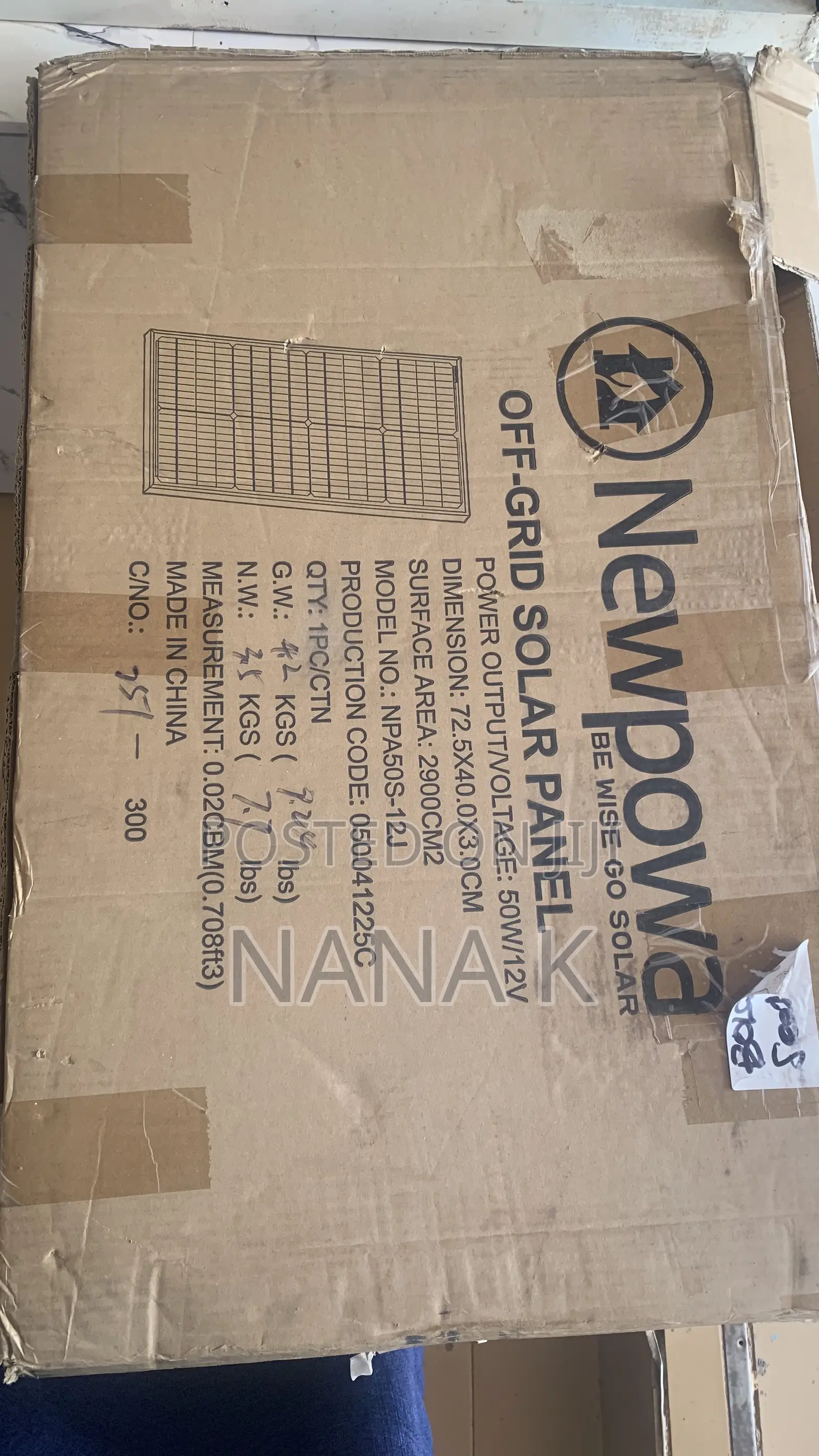 Brand New Newpowa Solar Panel