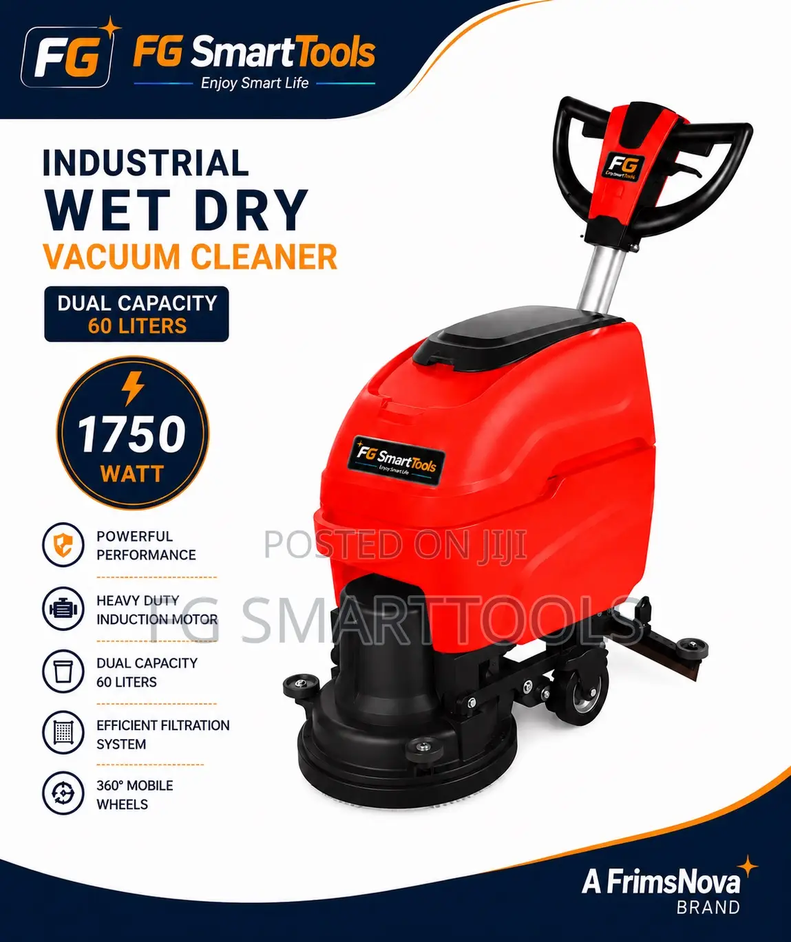 Integrated Wet Dry Floor Carpet Scrubber and Vacuum Cleaner