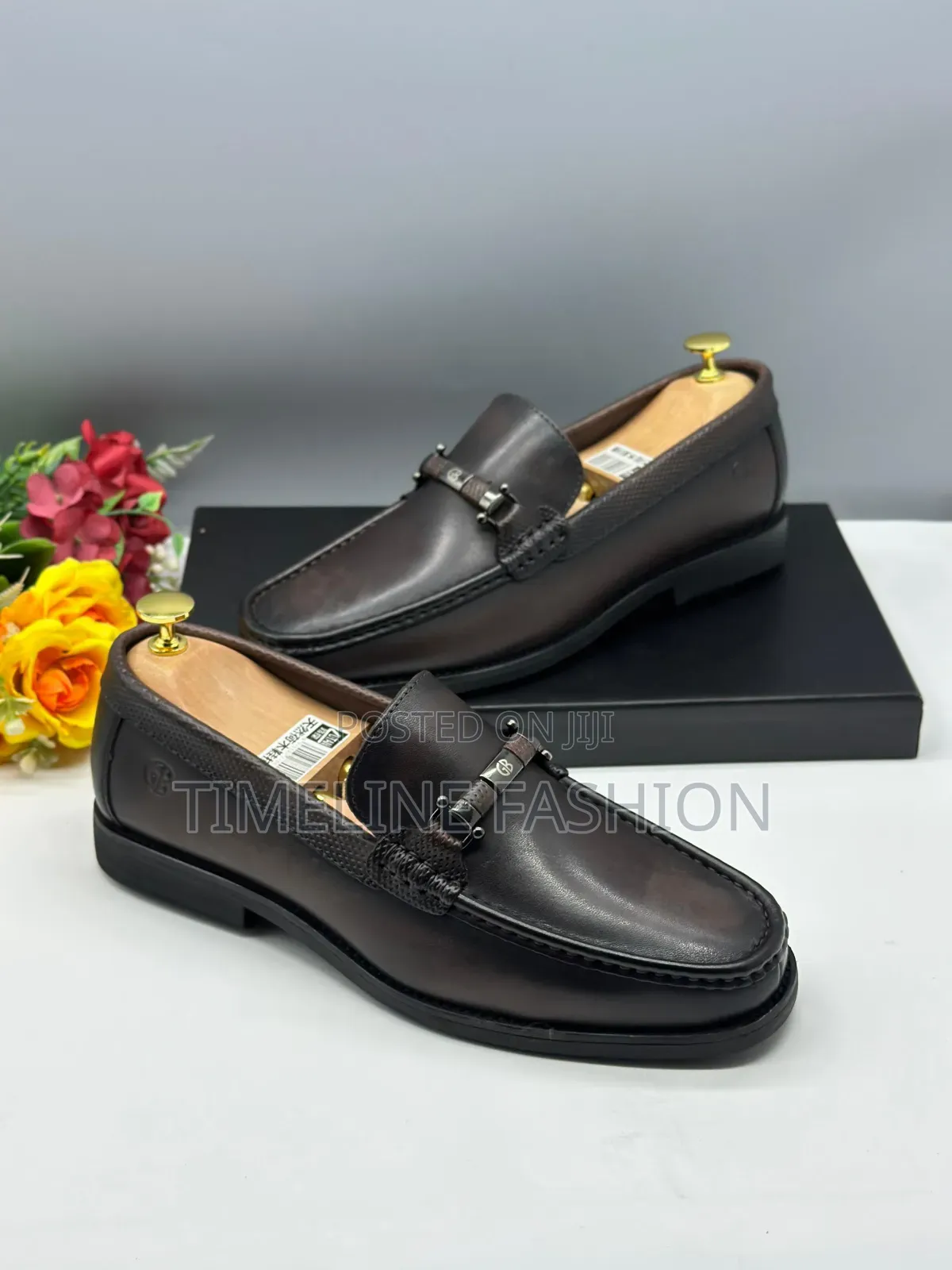 Gianfranco Butteri Coffee Brown Men's Stylish Leather Loafers