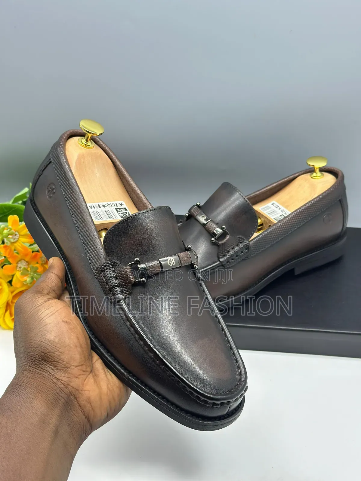 Gianfranco Butteri Coffee Brown Men's Stylish Leather Loafers