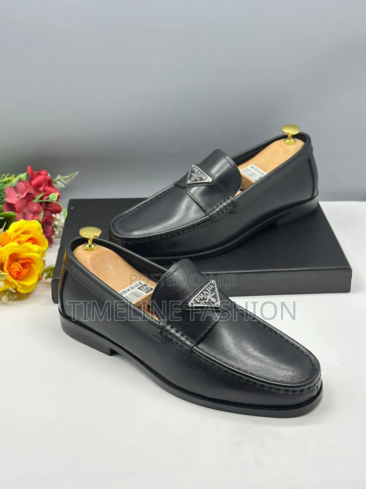 Quality Prada Milano Black Leather Loafers