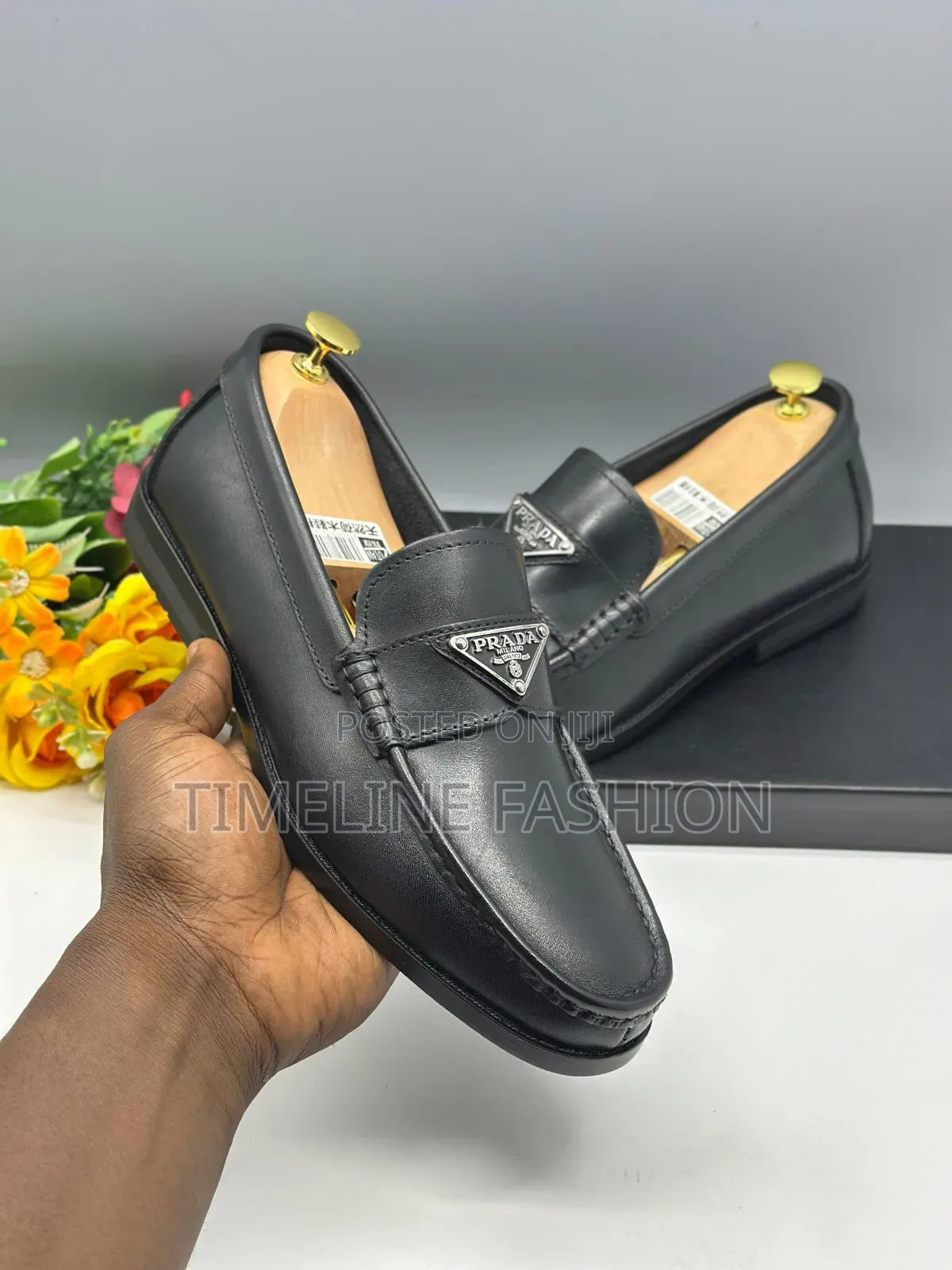 Quality Prada Milano Black Leather Loafers