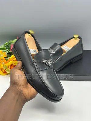 Quality Prada Milano Black Leather Loafers