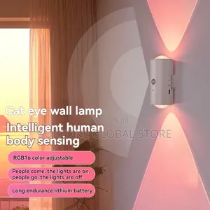 Motion Sensor Led Wall Light Tricolor RGB Rechargeable