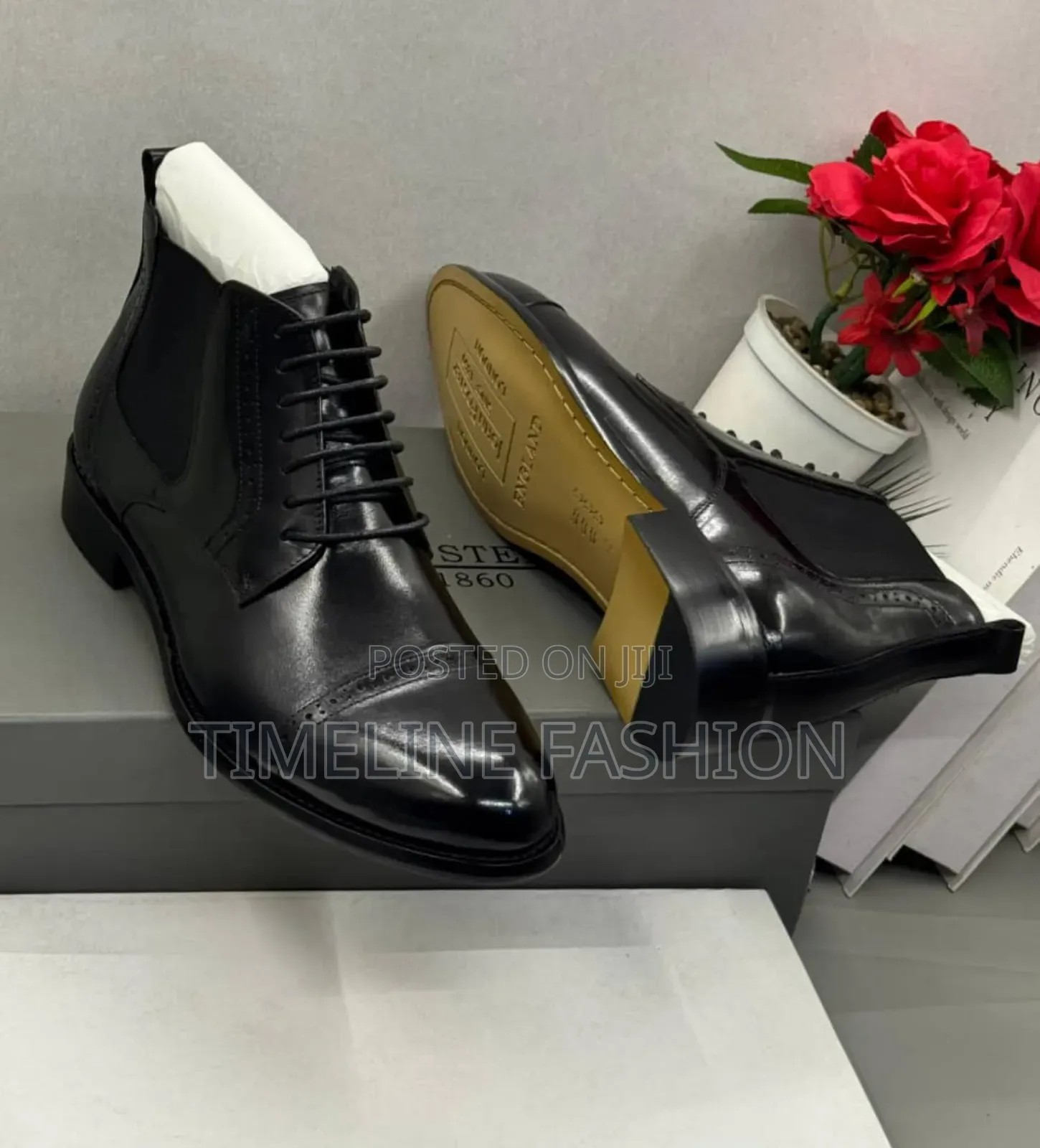 John Forster Executive Men's Durable Leather Ankle Boots