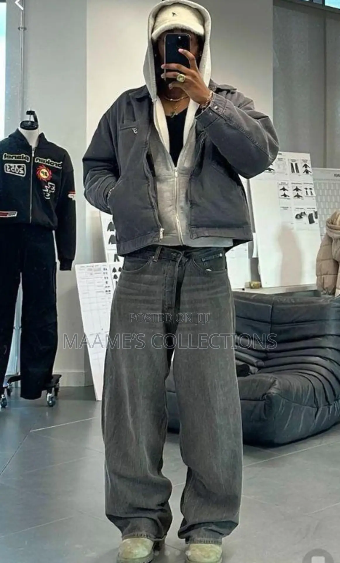 Plain Baggy Jeans (Sizes 30, 32, 33 ,34, 36, 38 )
