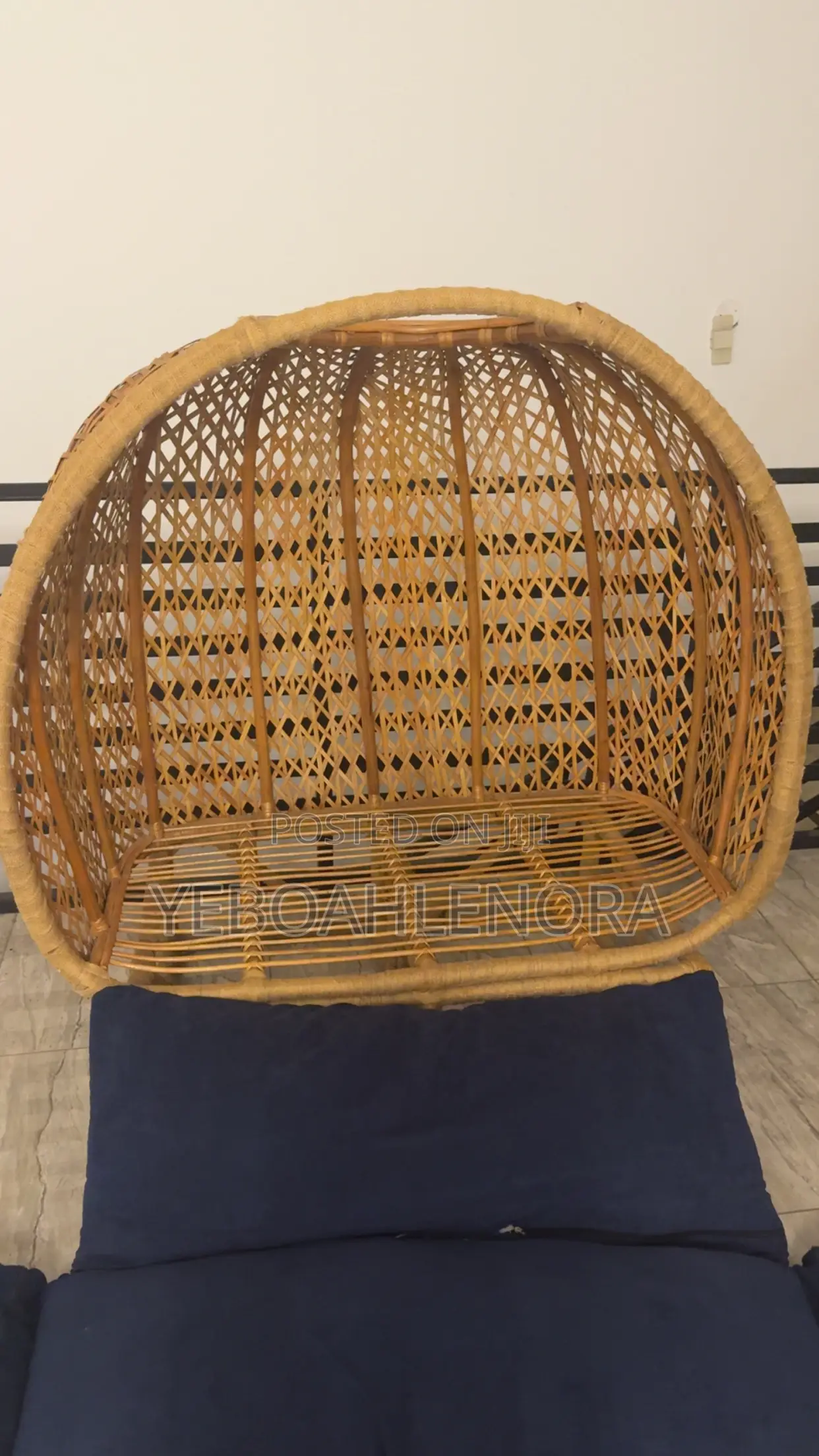 Luxury 2 Seater Handwoven Rattan Chair