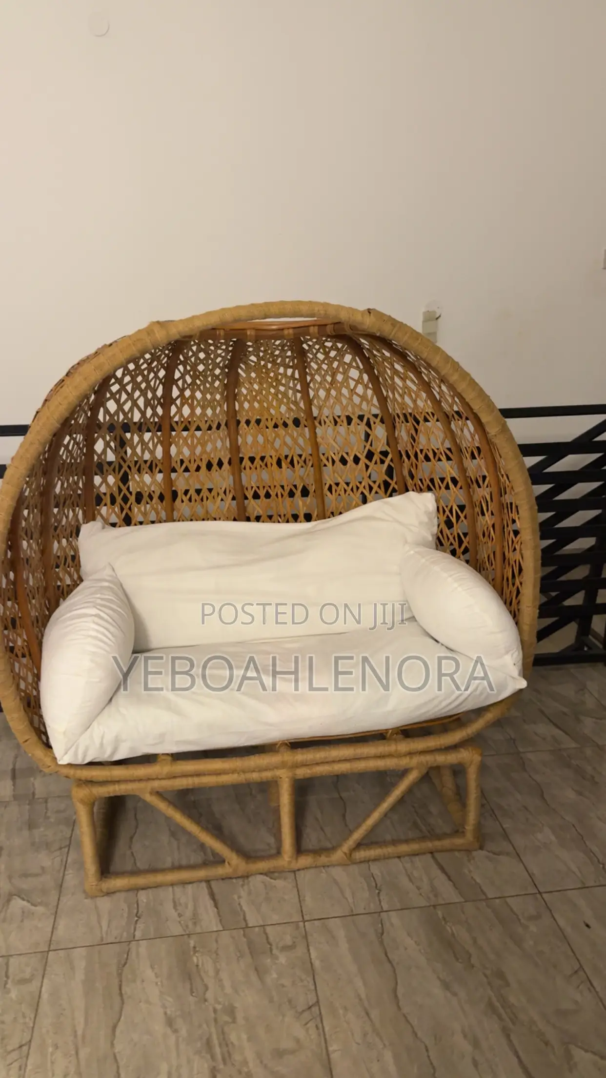 Luxury 2 Seater Handwoven Rattan Chair