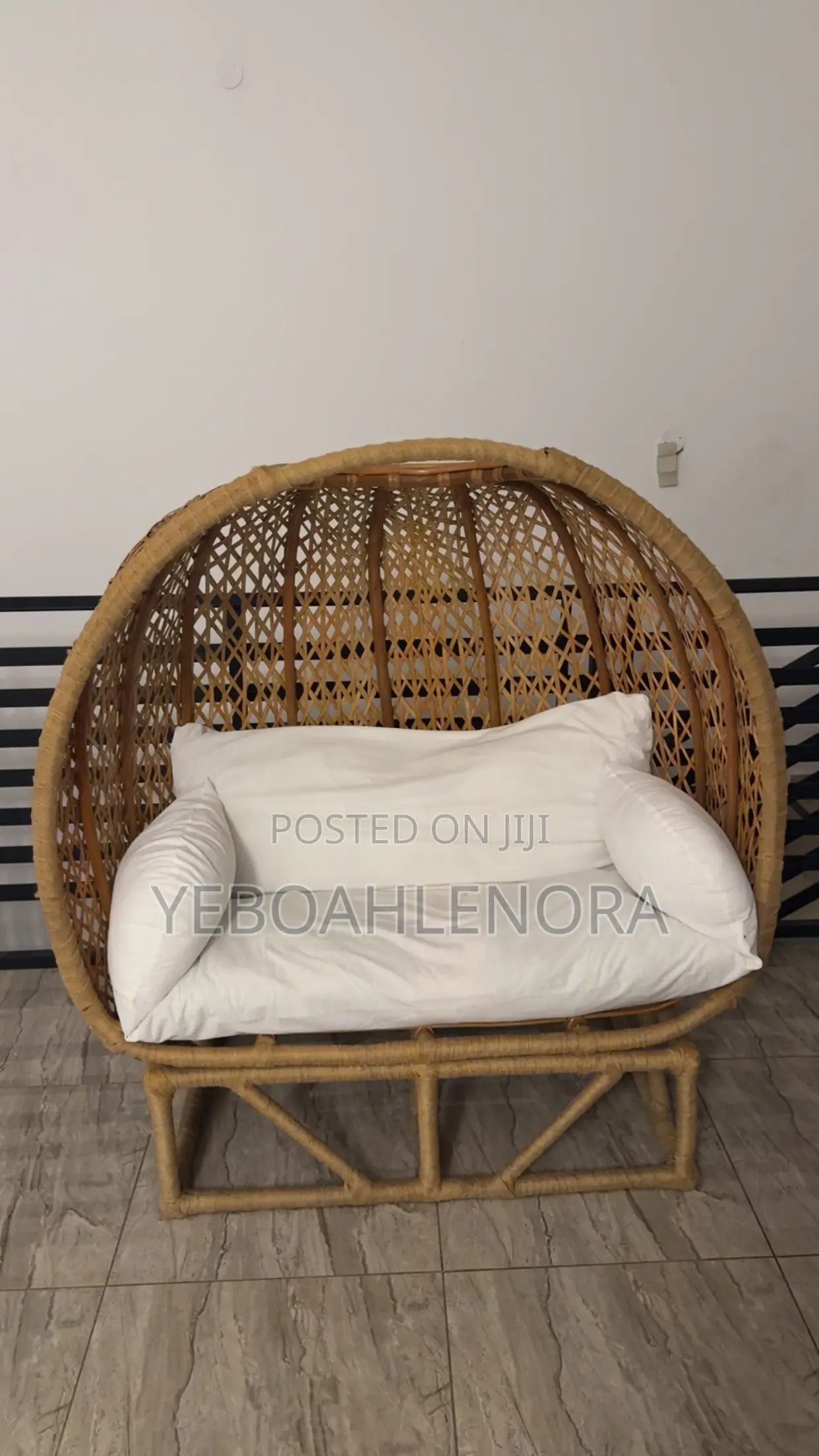 Luxury 2 Seater Handwoven Rattan Chair