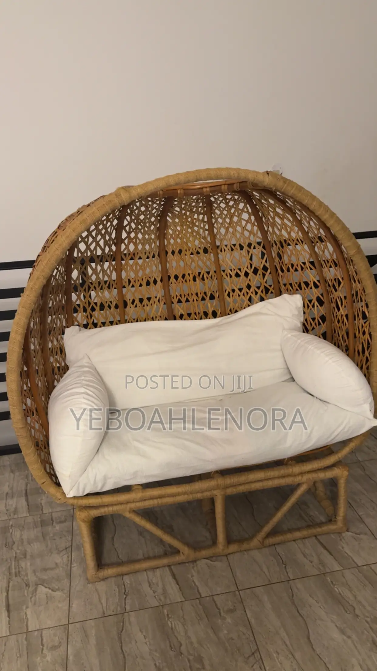Luxury 2 Seater Handwoven Rattan Chair
