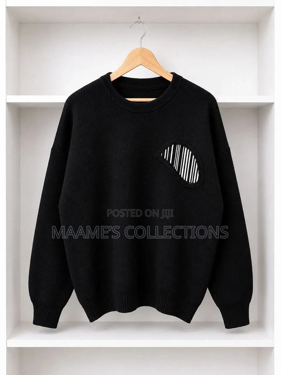 Men’S Blocked Knitted Pullover Sweater