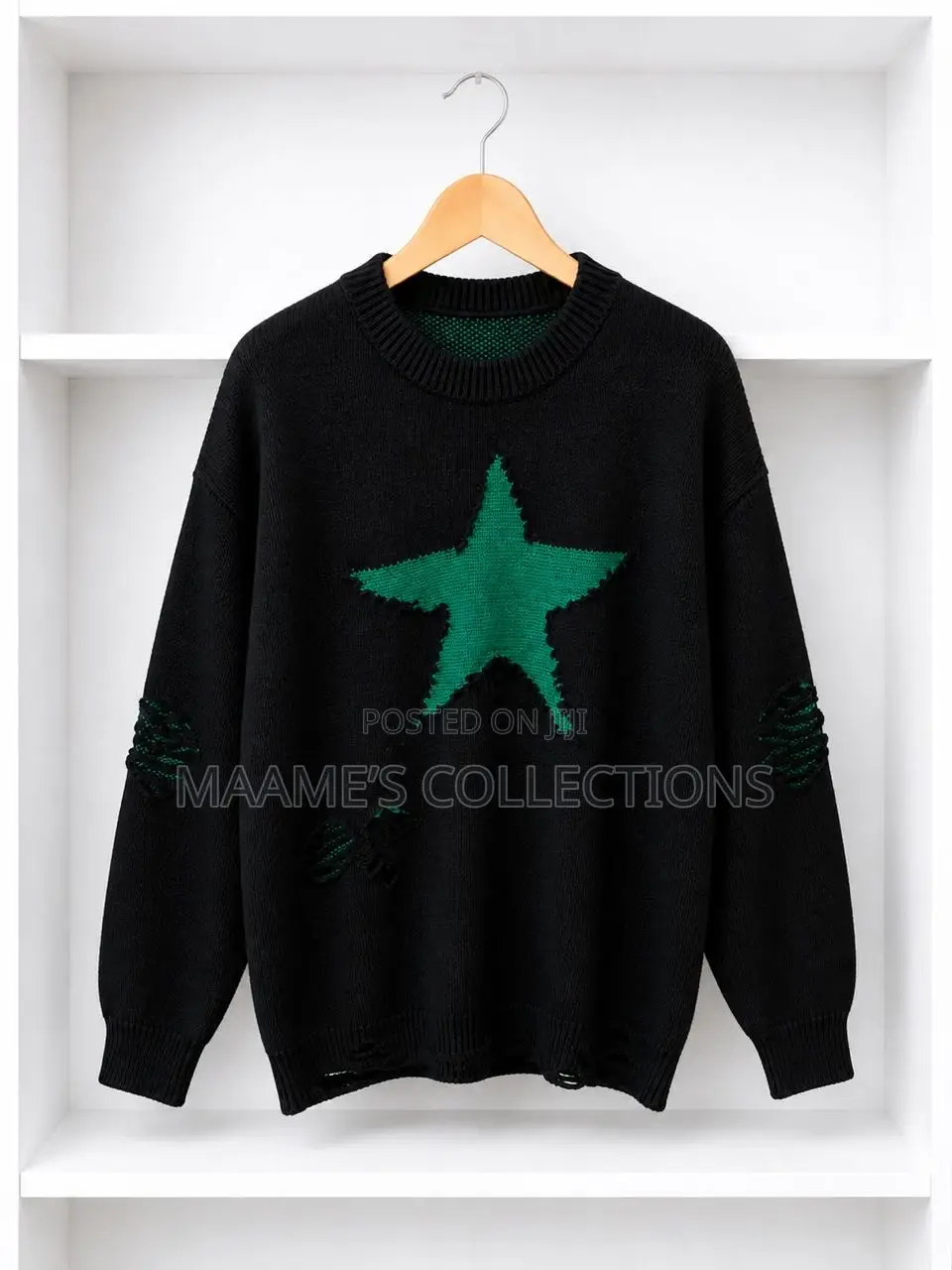 Men’S Blocked Knitted Pullover Sweater
