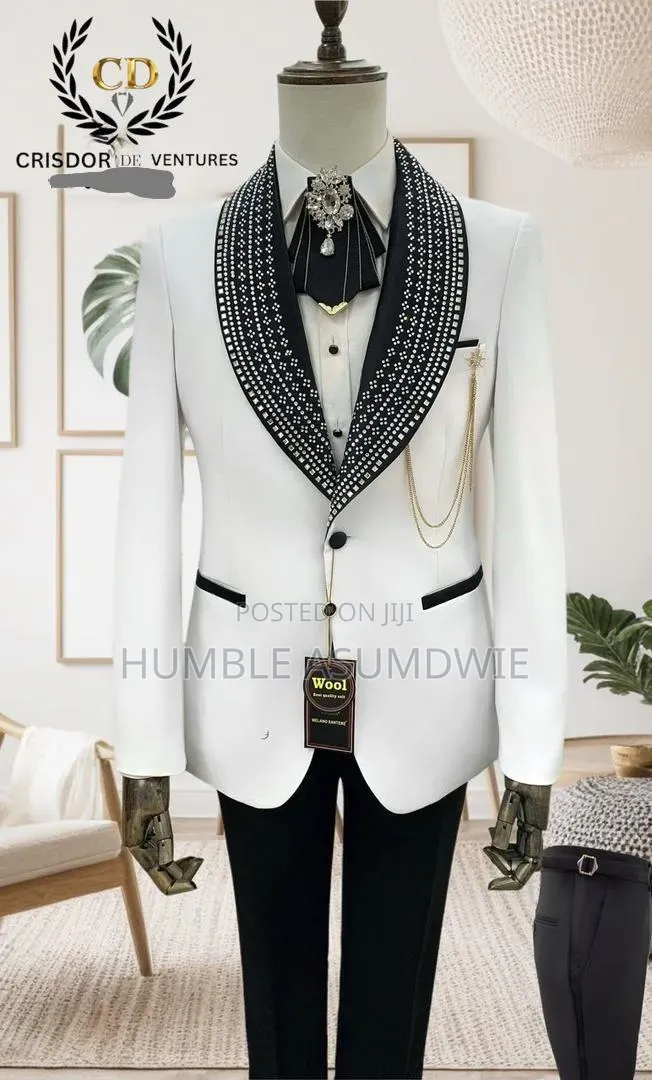 Stone Embellished Suits for Wedding and Dinner
