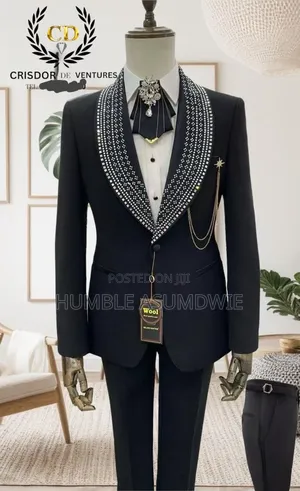 Stone Embellished Suits for Wedding and Dinner
