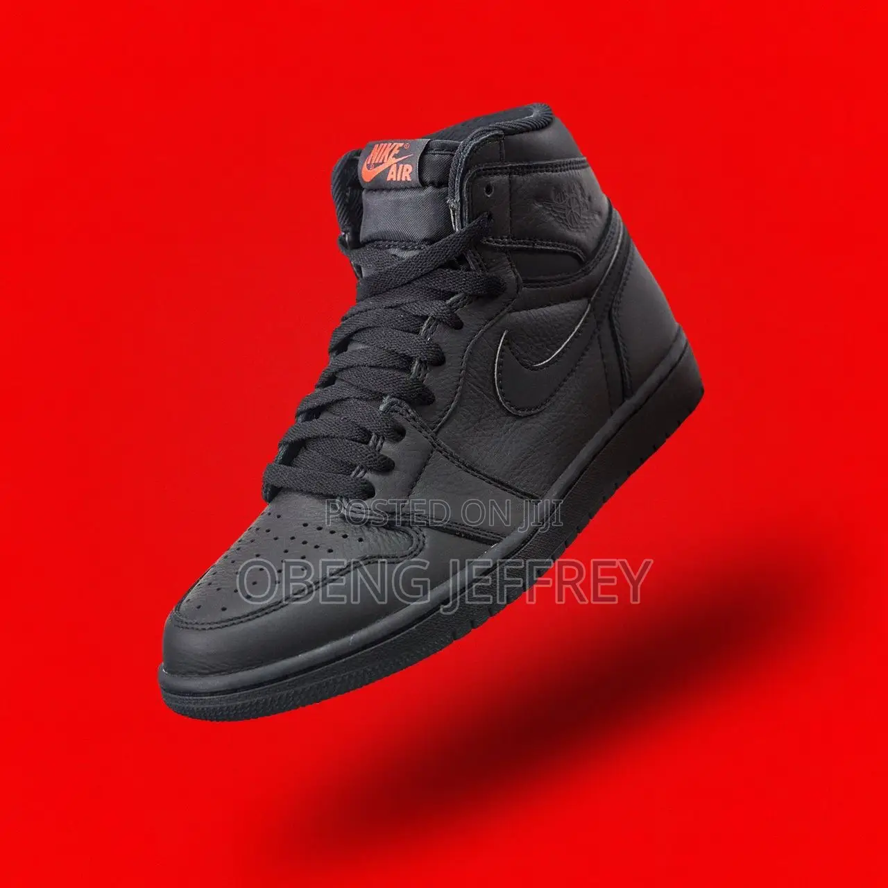 Original Nike Jordan 1 High All Black