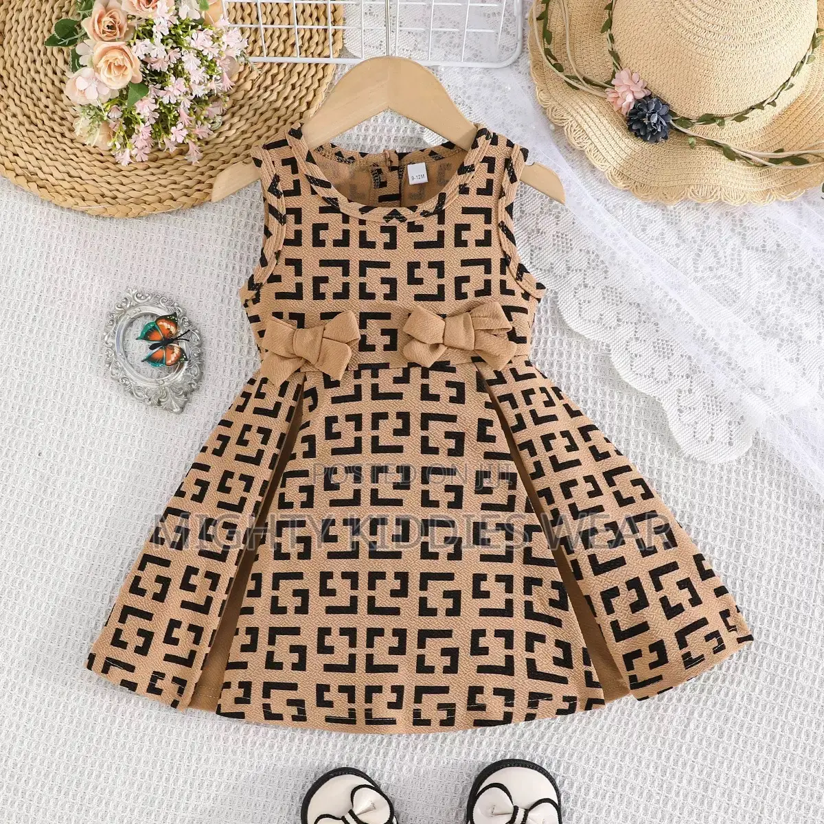 Baby Girls Floral Print Bow Outfits Ages 2-3yrs Only