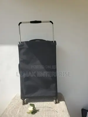 Black and Grey Softside Spinner Luggage