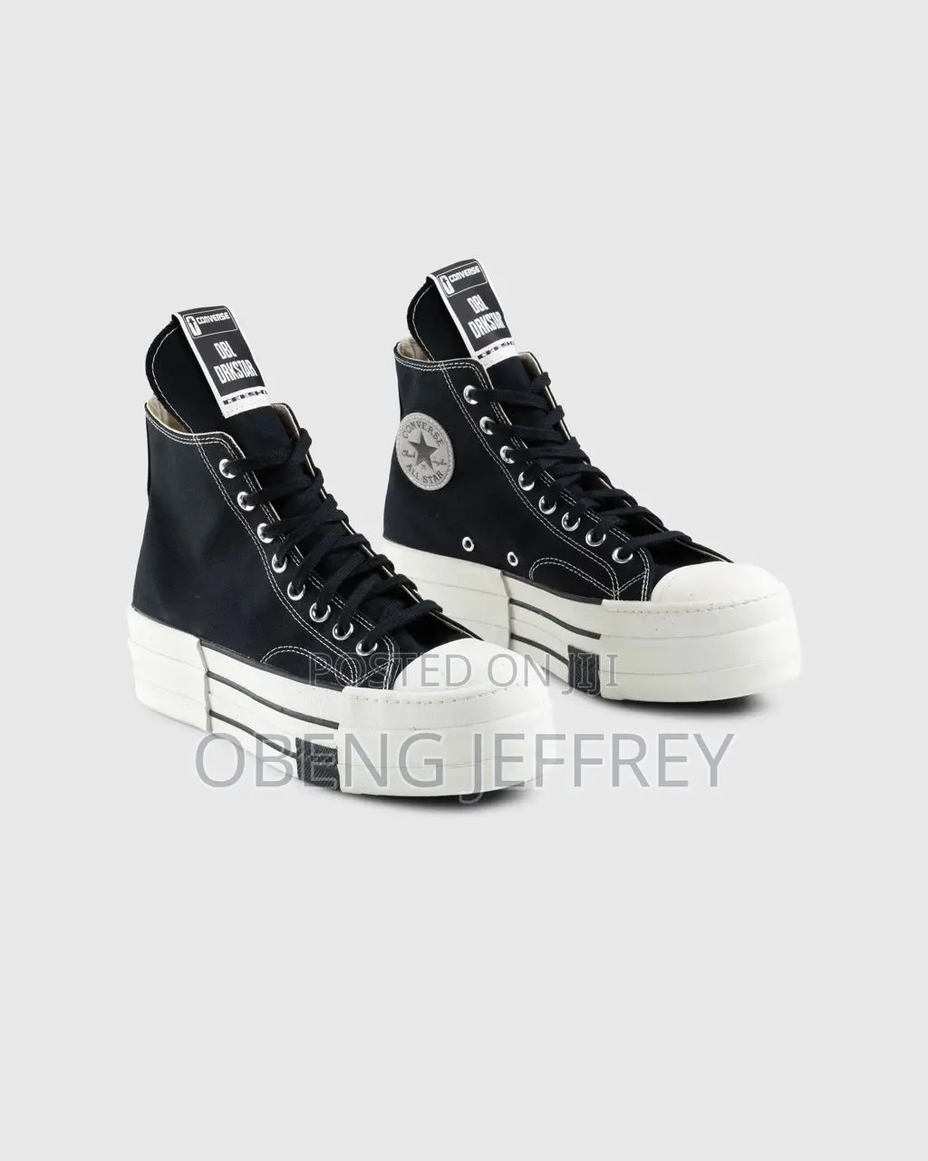 Original Converse Dark Shadow DBL High Top Black/White