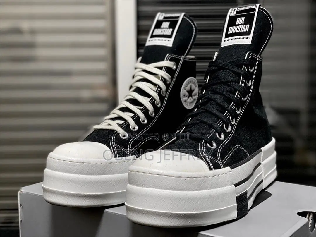 Original Converse Dark Shadow DBL High Top Black/White
