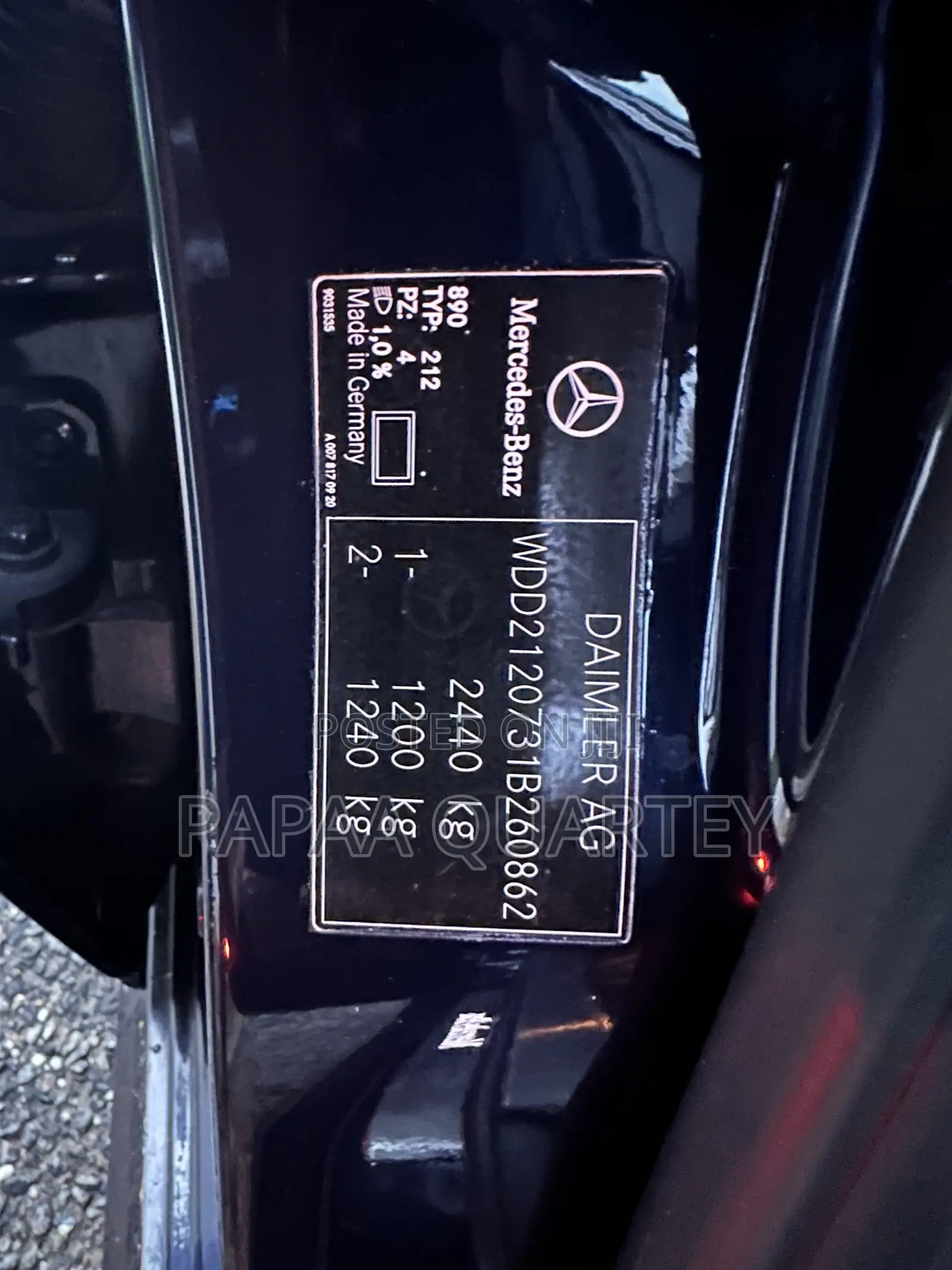 Mercedes-Benz E500 2015 Blue