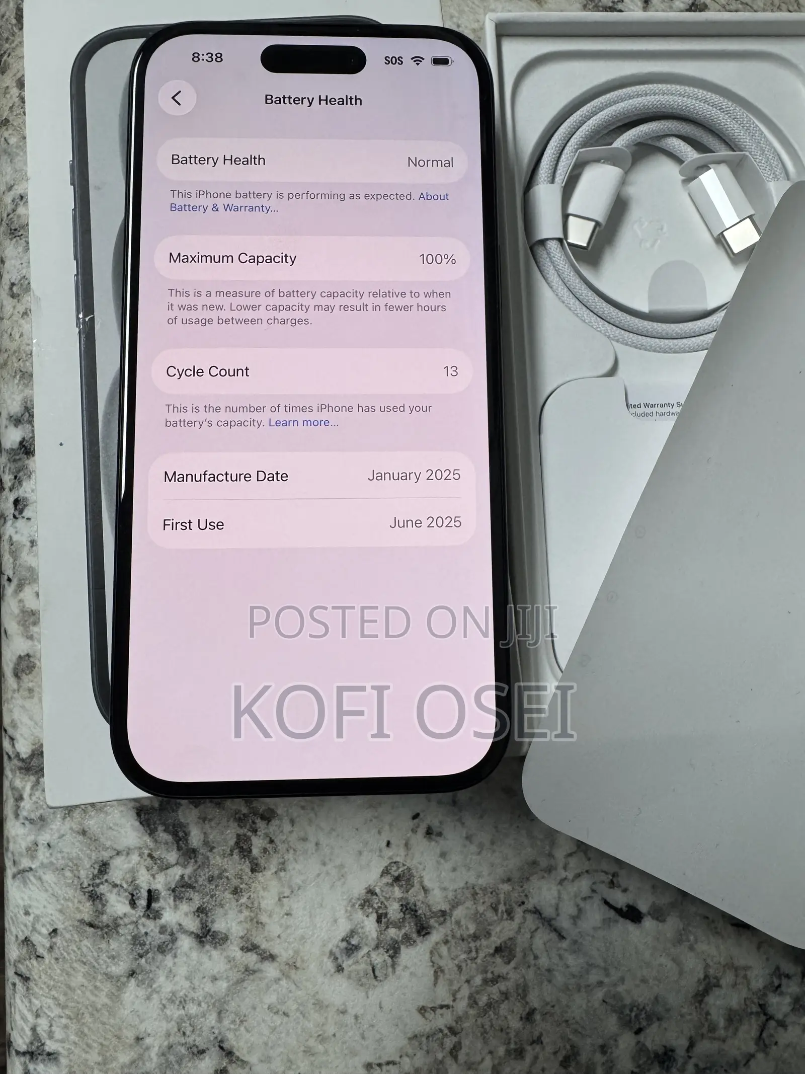 New Apple iPhone 15 128 GB Black
