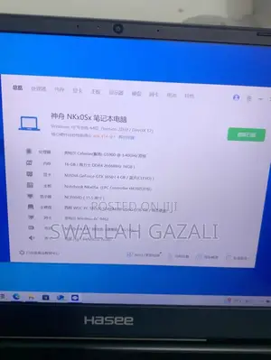 Laptop Hasee X5 16GB Nvidia SSD 256GB