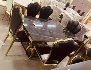6 Seater Marble Dining Table