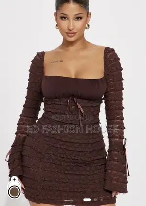 Espresso Lace Mini Dress