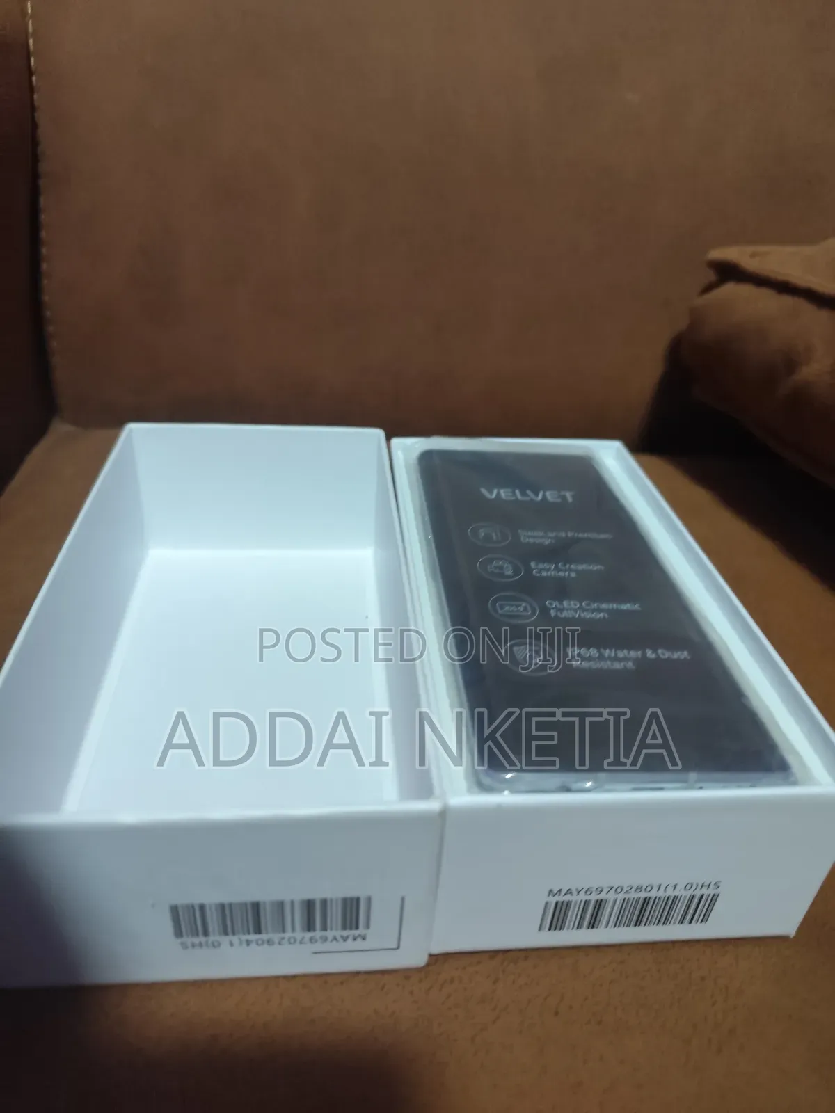 New LG Velvet 128 GB White