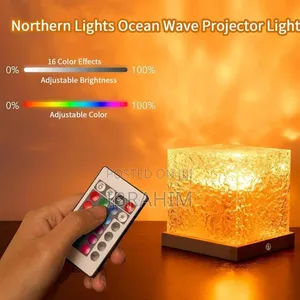 Usb Romantic 16-Colors Water Wave Led Atmosphere Lamp