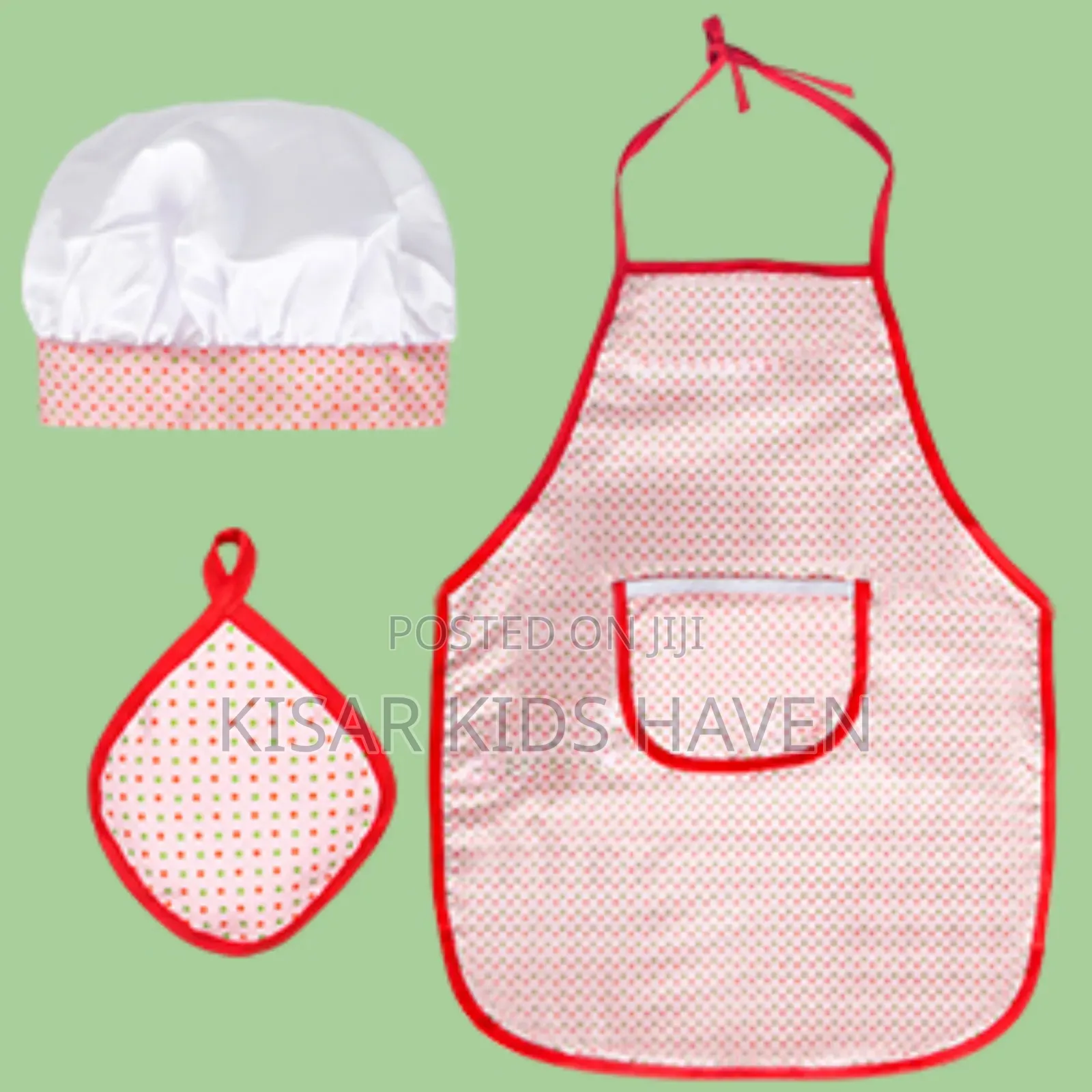 Cute Apron With Cap, Small Napkin 2 to 6years