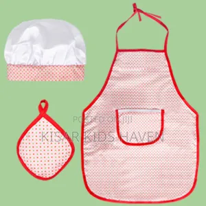 Cute Apron With Cap, Small Napkin 2 to 6years