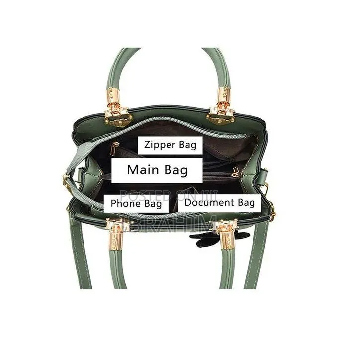 Women’S Embroidered Pu Leather Handbag