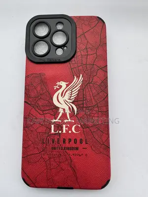 Liverpool Fc Red Leather Phone Case With Camera Guard