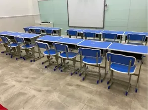 Metallic Study Table and Chair (Kids-Adults)