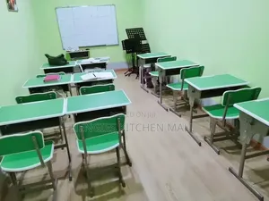 Adjustable Metallic Study Table and Chair