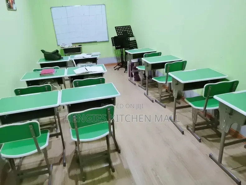 Adjustable Metallic Study Table and Chair