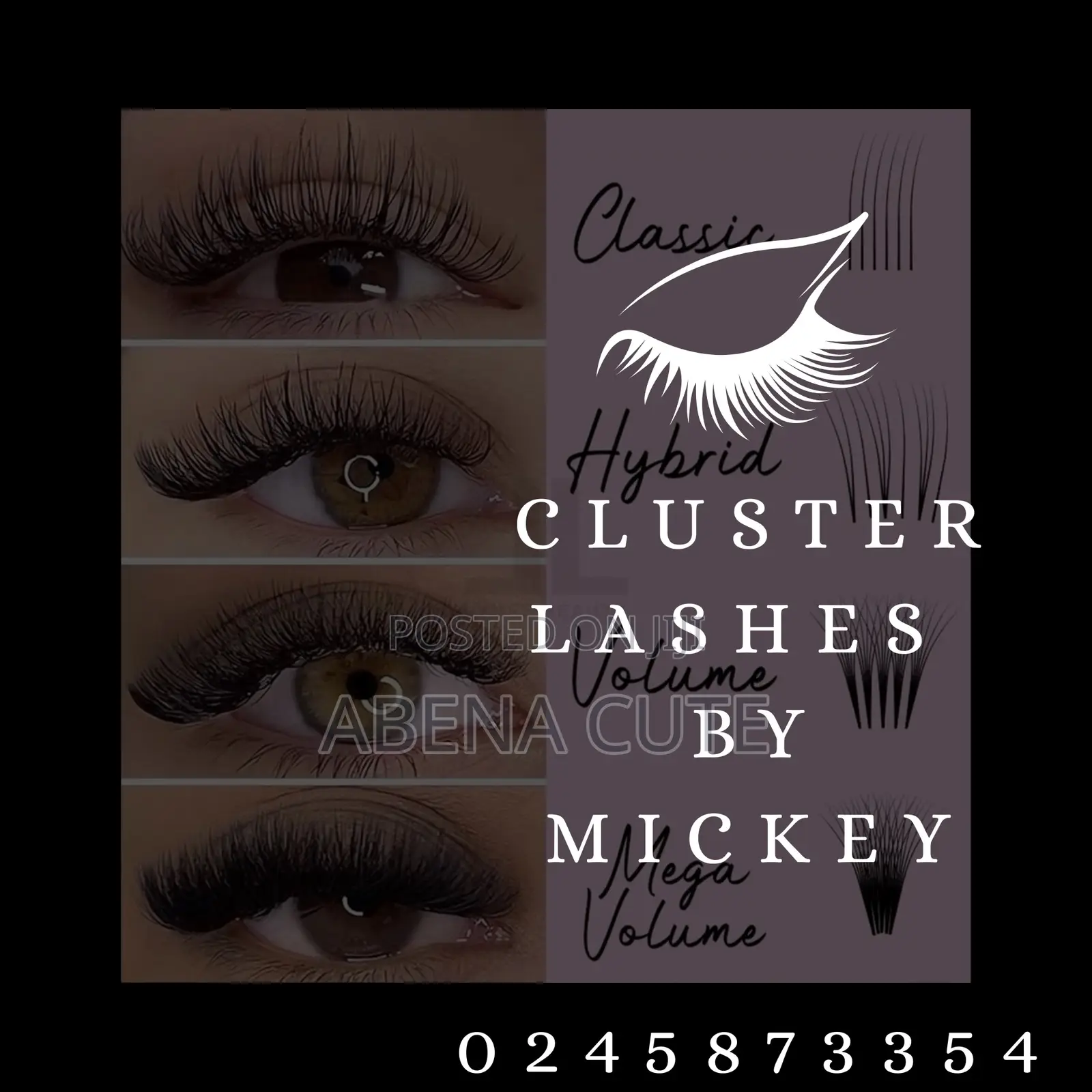Cluster Lashes by Mickey