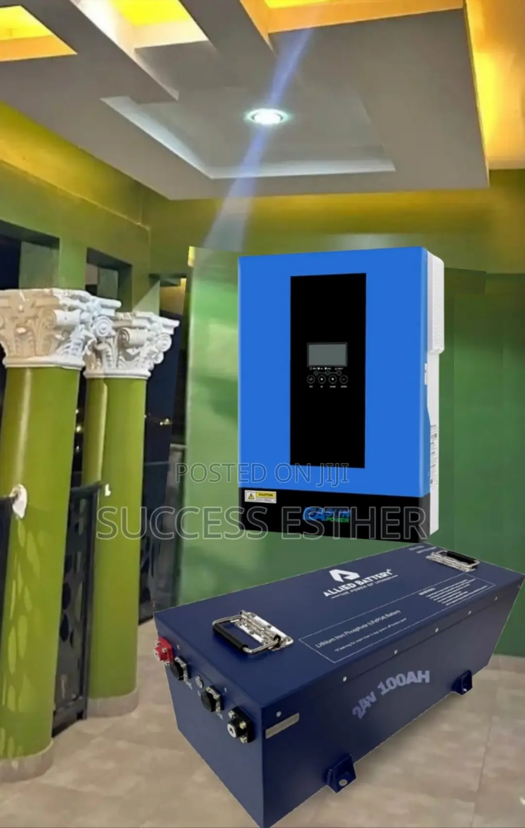 24v 4.2kwatts Hybrid Inverter + 24v 100ah Combo Pomo!