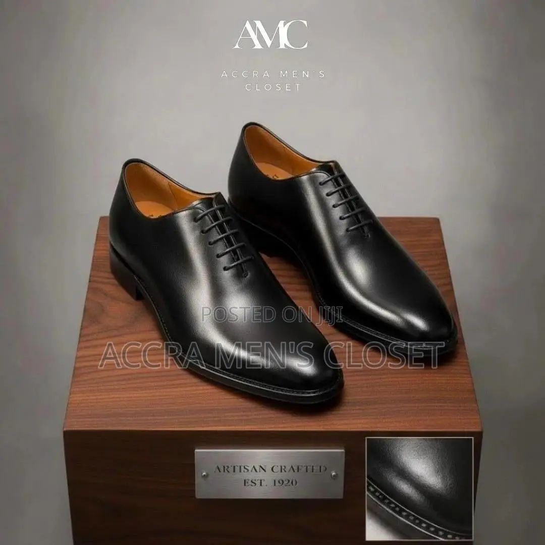 Men's Leather Dress Shoes – Oxford Loafer Formal Shoes in Black