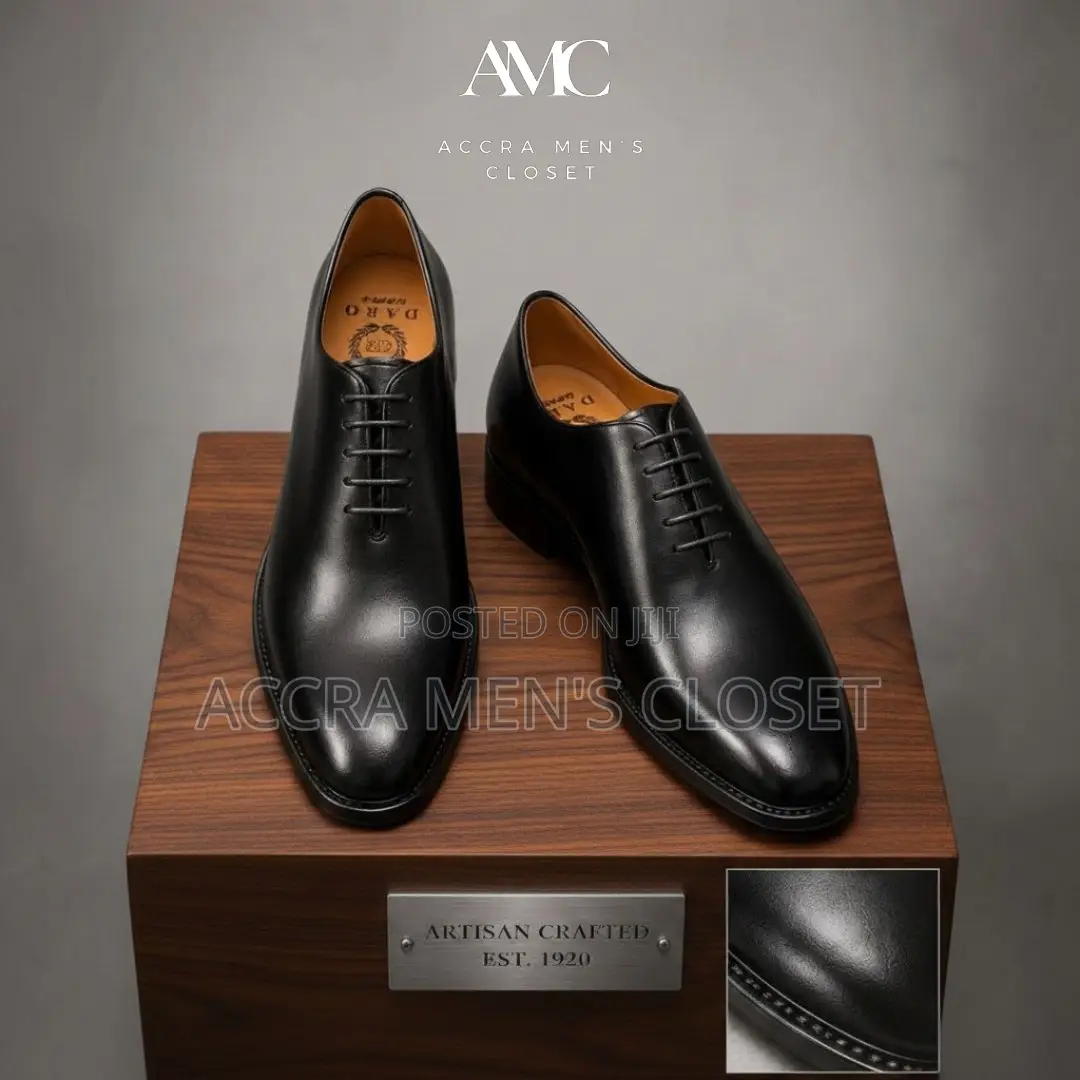 Men's Leather Dress Shoes – Oxford Loafer Formal Shoes in Black